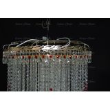 Люстра Вьюга длинная красная в Саратове