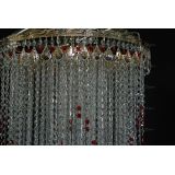 Люстра Вьюга длинная красная в Саратове