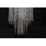 Люстра Вьюга длинная красная в Саратове