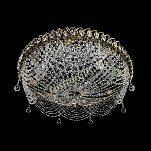 Люстра Жасмин №1 - 700 мм под бронзу в Саратове Гусь Хрустальный