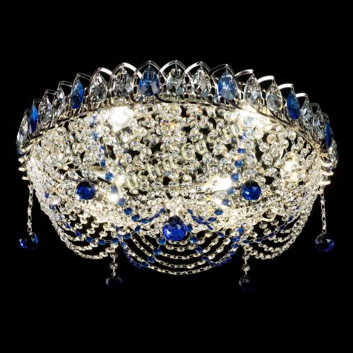 Люстра Жасмин №1 синяя в Саратове Гусь Хрустальный