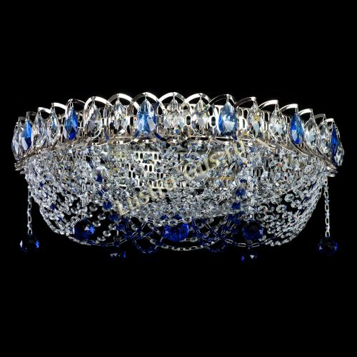 Люстра Жасмин №1 синяя в Саратове Гусь Хрустальный