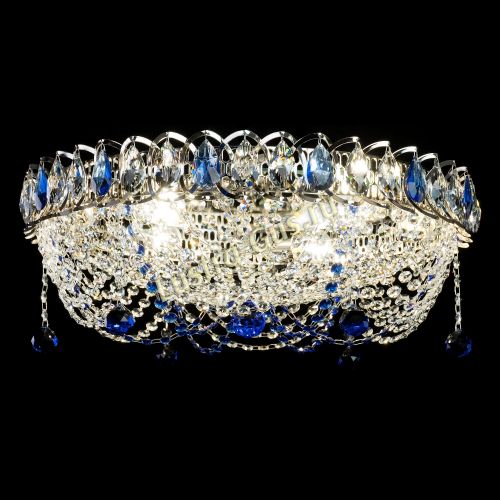 Люстра Жасмин №1 синяя в Саратове Гусь Хрустальный