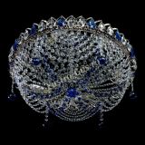 Люстра Жасмин №1 синяя в Саратове