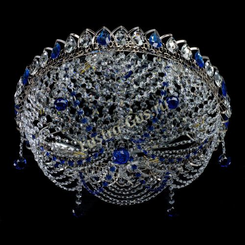 Люстра Жасмин №1 синяя в Саратове Гусь Хрустальный