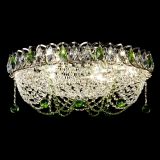 Люстра Жасмин №1 зеленая, диаметр - 500 мм, Люстры Гусь Хрустальный