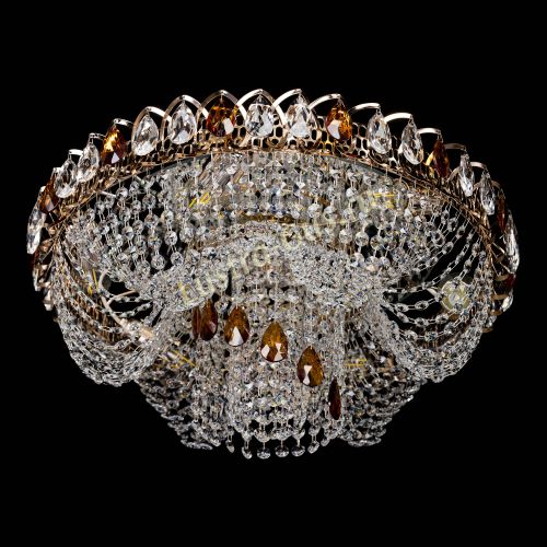 Люстра Жасмин Каскад чайный в Саратове Гусь Хрустальный