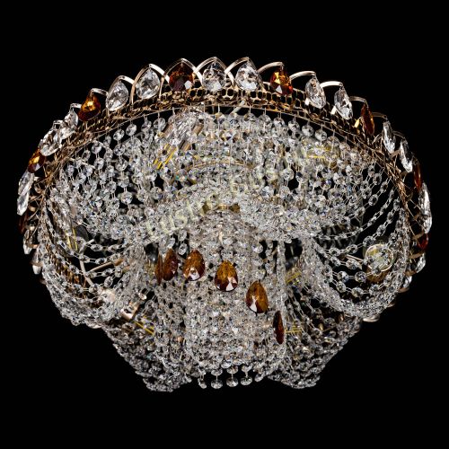 Люстра Жасмин Каскад чайный в Саратове Гусь Хрустальный