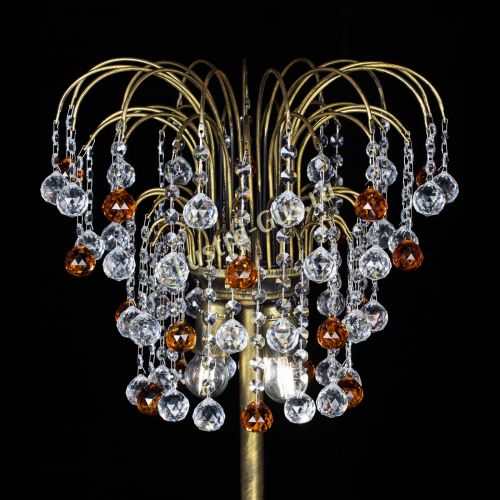 Торшер Агата шар под бронзу Чайный в Саратове Гусь Хрустальный