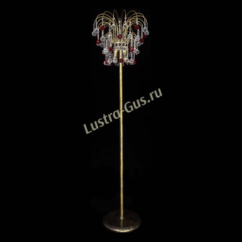 Торшер Агата шар под бронзу Красный в Саратове Гусь Хрустальный