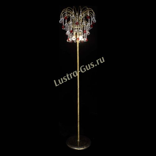 Торшер Агата шар под бронзу Красный в Саратове Гусь Хрустальный