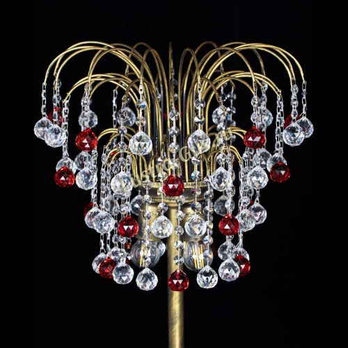 Торшер Агата шар под бронзу Красный в Саратове Гусь Хрустальный