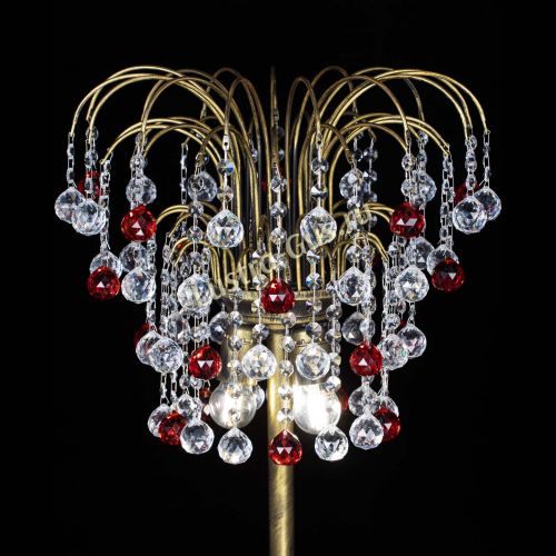 Торшер Агата шар под бронзу Красный в Саратове Гусь Хрустальный