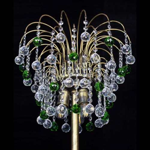 Торшер Агата шар под бронзу Зеленый в Саратове Гусь Хрустальный