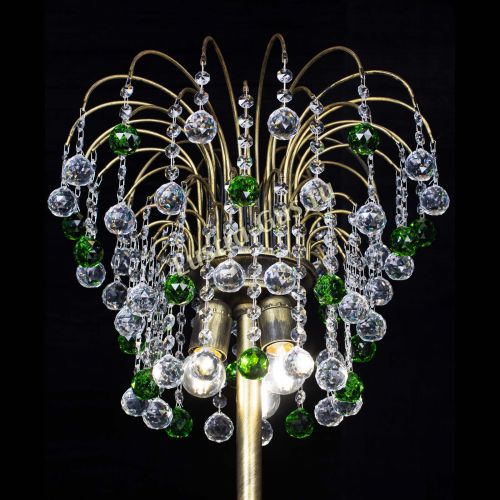 Торшер Агата шар под бронзу Зеленый в Саратове Гусь Хрустальный