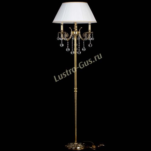 Бронзовый торшер Антик №3/2 шар в Саратове Гусь Хрустальный