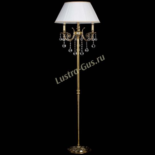 Бронзовый торшер Антик №3/2 шар в Саратове Гусь Хрустальный