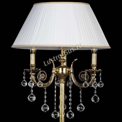 Бронзовый торшер Антик №3/2 шар в Саратове Гусь Хрустальный