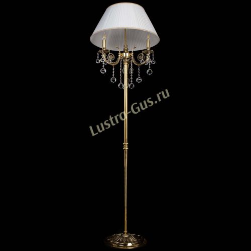 Бронзовый торшер Антик №3/2 шар в Саратове Гусь Хрустальный