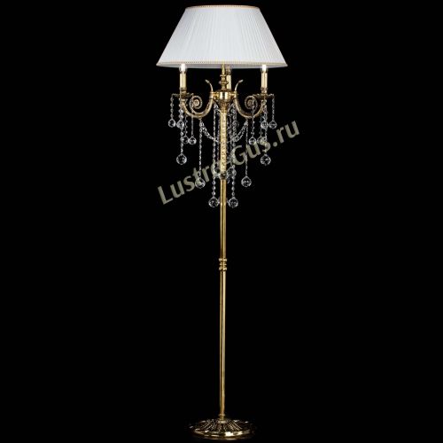 Бронзовый торшер Антик №3 шар в Саратове Гусь Хрустальный