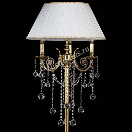 Бронзовый торшер Антик №3 шар в Саратове Гусь Хрустальный