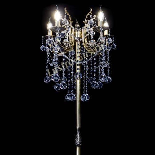 Бронзовый торшер Матильда №2 шар в Саратове Гусь Хрустальный