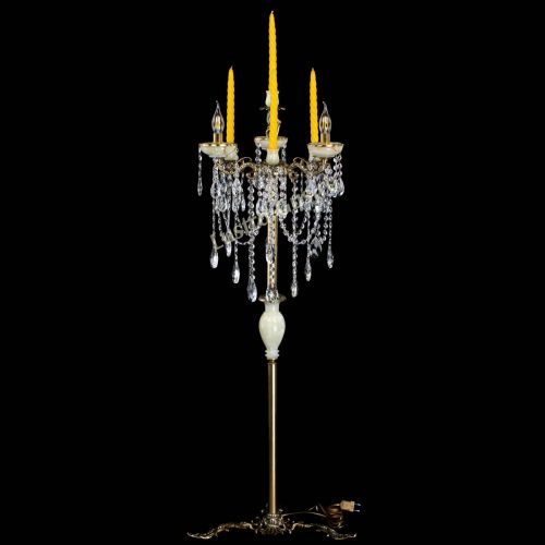 Торшер бронзовый Оникс №3/2 журавлик в Саратове Гусь Хрустальный