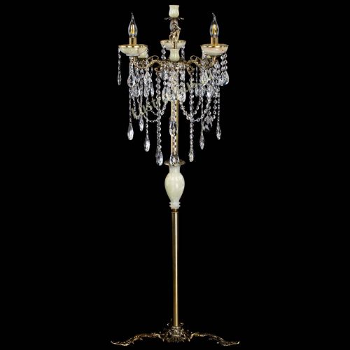 Торшер бронзовый Оникс №3/2 журавлик в Саратове Гусь Хрустальный