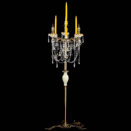 Торшер бронзовый Оникс №3 лучик в Саратове Гусь Хрустальный