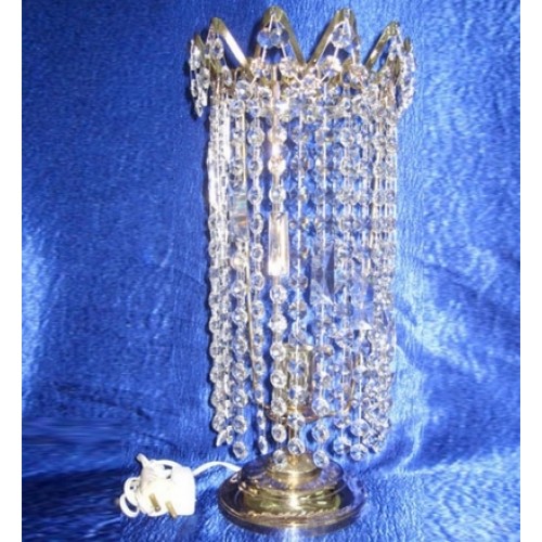 Лампа настольная Элит Ёлочка прозрачная в Саратове Гусь Хрустальный